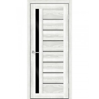 Durvis DELTA ar melnu stiklu Riviera Ice