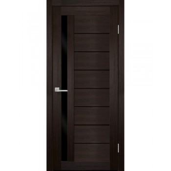 Durvis DELTA ar melnu stiklu Venge