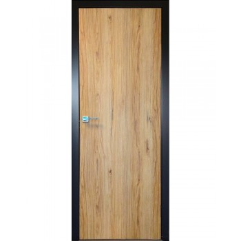 Iekšdurvis ERIS balts matēts + MELNS Dabīgs ozols P
