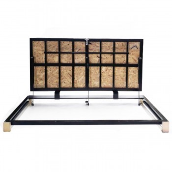 Grīdas tērauda tehniskā (revīzijas) lūka izmērs 80 cm x 190 cm "H" ar OSB paneli koka un parketa grīdai