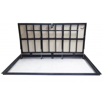 Grīdas tērauda piekļuves durvis, izmērs 100 cm x 250 cm "H"