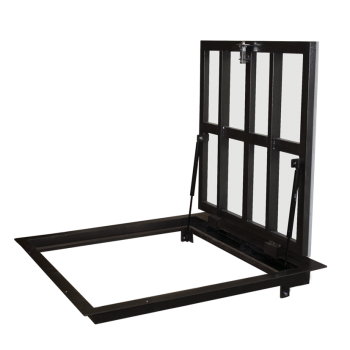 Grīdas tērauda tehniskā (revīzijas) lūka izmērs 100 cm x 150 cm "H"