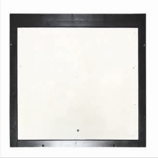 Grīdas tērauda tehniskā (revīzijas) lūka izmērs 80 cm x 70 cm 