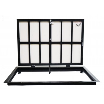 Grīdas tērauda tehniskā (revīzijas) lūka izmērs 70 cm x 130 cm "H"