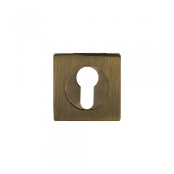 Накладка для дверей MP, MUZ-15-PZ, для цилиндра, сканд. станд., AB(старое золото), квадратная Накладка для дверей MP, MUZ-15-PZ, для цилиндра, сканд. станд., AB(старое золото), квадратная