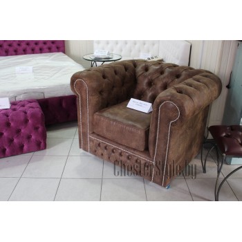Krēsls Chesterfield stilā Krēsls Chesterfield stilā