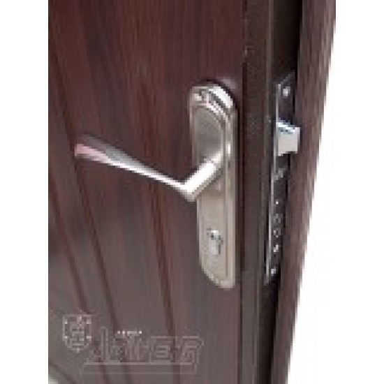  ABWEHR Металлическая дверь с отделкой MDF ARTEMIDA 86/96x205 (Орех)